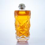Unique Design 800ml Glass Bottle for Beer Gin Rum Champagne Brandy Whisky Clear