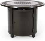 Outdoor Round Propane Gas Fire Pit Aluminum Brazier