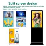 Floor standing digital signage 43 49 55 inch android video lcd advertising