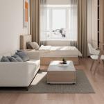 Commercial Furniture Modern customization Luxury Wood Panel Coffee Table for