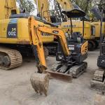 10.3KW Sany SY16C 1.6Ton Mini Excavator With Rubber Tire And Original Hydraulic