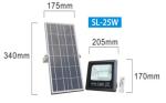 Waterproof IP65 25W 4h Solar Panel LED Flood Light