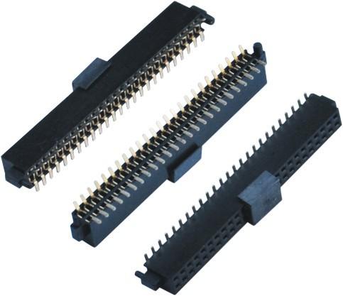 Quality 1.27 Pitch  Connectors 2 Low 8-60pins SMT Female Pin Headers , Pin Header Connector With Cap  LCP plastic for sale