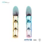 Poly Bag Aluminum Handle Mini Individual Makeup Brushes