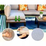 Aluminum Modular Patio Set AJUNION U Shape Large Size Outdoor Furniture