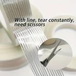 Transparent Self Adhesive Insulation Fiberglass Filament Tape Bi Directional