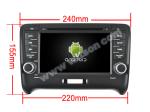 7" Screen OEM Style with DVD Deck For Audi TT MK2 8J 2006-2014 Android Car DVD