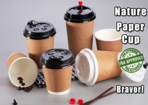 Wholesale Skid Resisting Kraft Paper Cups 300ml Food Grade Printing For Coffee / Tea from china suppliers