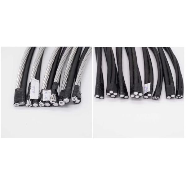 0.6/1kv Aluminum / Aluminum Alloy Conductor XLPE Insulated 2*1/0+1/0 AAAC AWG ABC Cable Overhead Bundled Electric Wire Service Drop Triplex