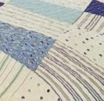 Comfotable Quilt Bedding Set , Cotton Comforter Sets Border In Wave Or Straight