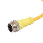 Male Female Waterproof Circular Connector Straight Plastic Screw Assembly