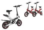 Beautiful 12 Inch Aluminum Folding Electric Bike Max Load 120 Kgs With
