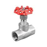 Water Media Female Thread Stainless Steel Globe Valve with Handle and Thread