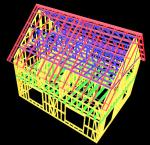 2 Story Light Steel Frame Houses , Prefab Building For Housing Architecture