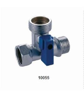 Wholesale ABS Handle Brass Three way Ball Valve 10055 and 10056 in 16Bar from china suppliers