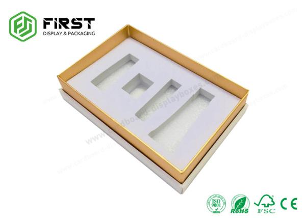 Custom Paper High End Cardboard Gift Boxes Set , Rigid Cosmetics Box Packaging