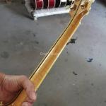 Custom Solid 43 Inch Jumbo Parlor Acoustic Guitar Flamed Maple Back Side Ebony