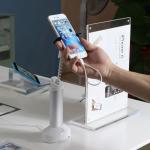 COMER anti-theft alarm sensor telephone cord security display system for mobile