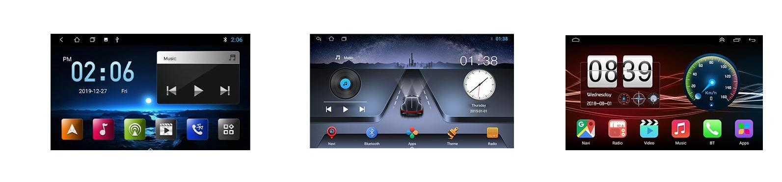GPS WIFI Double Din Android Car Stereo 4 Core FM RDS Touch Screen
