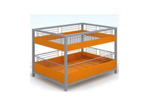 Wholesale Metal Material Two Layers Promotion Display Counter Customized For Clothes Shop from china suppliers