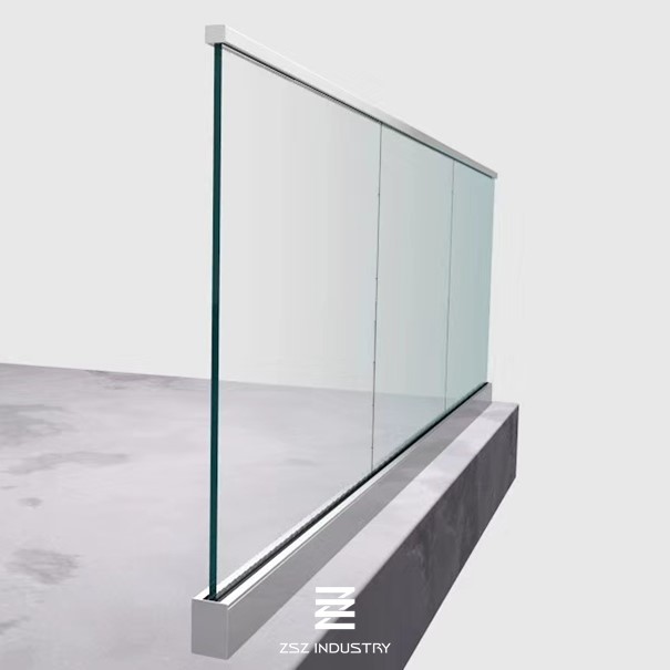 H100mm X W62mm Aluminium U Section Channel For Stainless Steel Railing Base