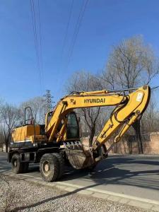 Wholesale 13 Ton Hyundai R150W-9 Used Wheel Excavator 4.85m Dredging depth from china suppliers