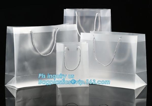 Merchandise Plastic Glossy Retail Bags | Die Cut Handles | Perfect For Shopping,