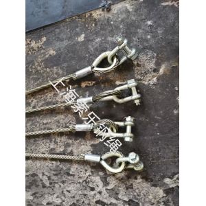 Buy cheap Manufacturer 22mm Pressed Steel Wire Rope Sling Using on The Structure from wholesalers