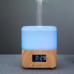 Wholesale Wood Grain Ultrasonic LCD Essential Oil Diffuser Alarm Clock from china suppliers