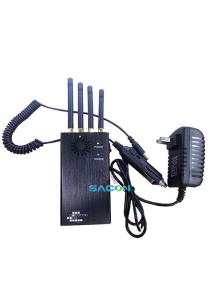 Wholesale 4 Antennas Portable Signal Jammer 2w GSM GPS 20m AMPS TACS from china suppliers