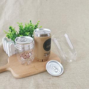 Wholesale 250ml Clear Easy Open End 90mm PET Plastic Beverage Cans from china suppliers