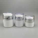 Replaceable Acrylic Cream Vacuum Bottle Press Airless Pump Jar For Face Cream