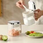 Kitchen Seasoning Powder Spices Storage Container Tea Coffee Sugar Salt Glass