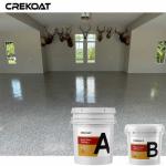 High Gloss Blending Color Epoxy Flake Floor Coating For Hangars Aircraft