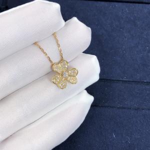 Wholesale Fantastic Van Cleef &amp; Arpels 18k Gold Frivole Pendant Mini Model Vs Natural Diamonds from china suppliers