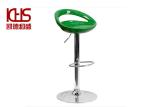 Plastic Counter Height Bar Stools 76cm-97cm Height Green Swivel Bar Stool