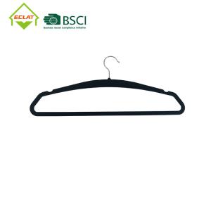 Wholesale Round Shoulders Slim Plastic Pant Hangers With Non Slip Bar from china suppliers