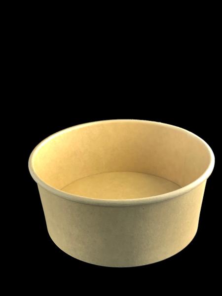 8 12 16 22oz Custom Logo Kraft Paper Bowl Paper Takeaway Food Containers With