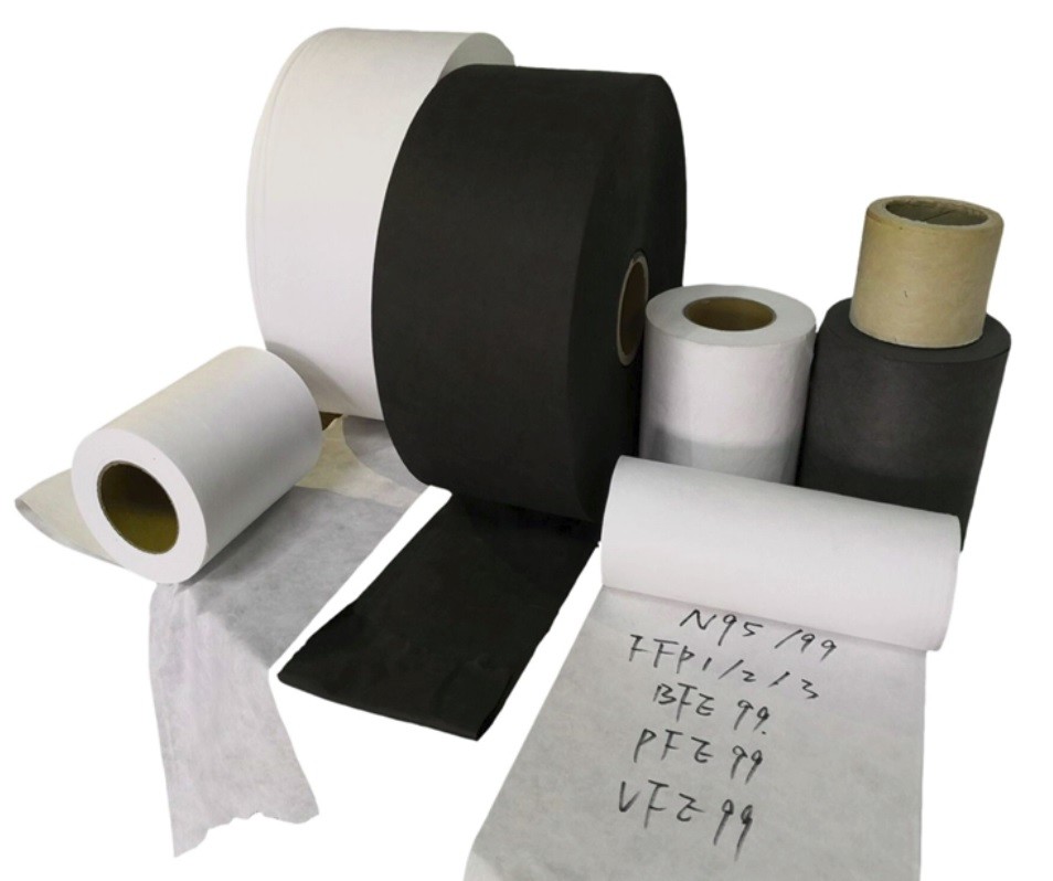 Hydrophobic Non Woven Fabric melt blown Roll 30gsm For Face Mask