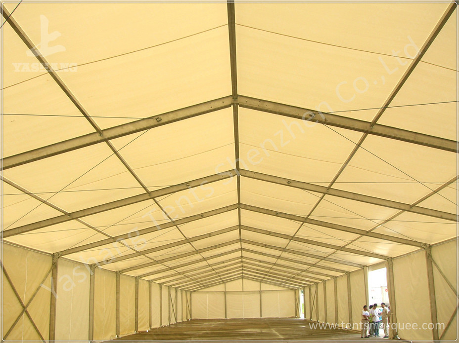 Light Weight White Factory Temporary Outdoor Warehouse Tents, 15x70M Industrial Canopy Tent
