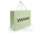 Green Recyclable Personalised Paper Bags , Kraft Paper Bags With Handles