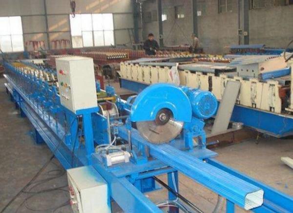 Quality Frequency Control Downspout Roll Forming Machine With Hydraulic Cutting Machine for sale