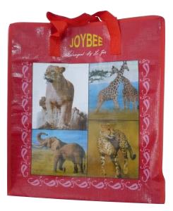 Wholesale 140g Swing Shining PP Zipper Shopping Bag With Nylon Tape Handle, PVC Binding from china suppliers