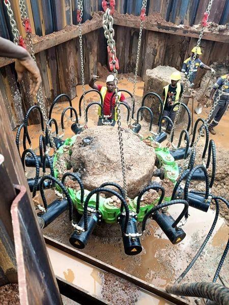 Civil Construction Tools Hydraulic Pile Breaker Head Concrete Cutter Pile