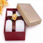 custom wedding gift box luxurious towel packaging paper box scarf lid and base