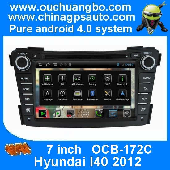 Ouchuangbo Android 4.0 3G WiFi Bluetooth Car DVD Headunit Radio Player for S150 System Hyundai I40 2012 OCB-172C