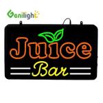 22*13inch Shining Blink Bubble Tea Indoor Acrylic LED Advertising Sign from