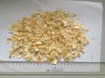 white dried garlic flakes without root