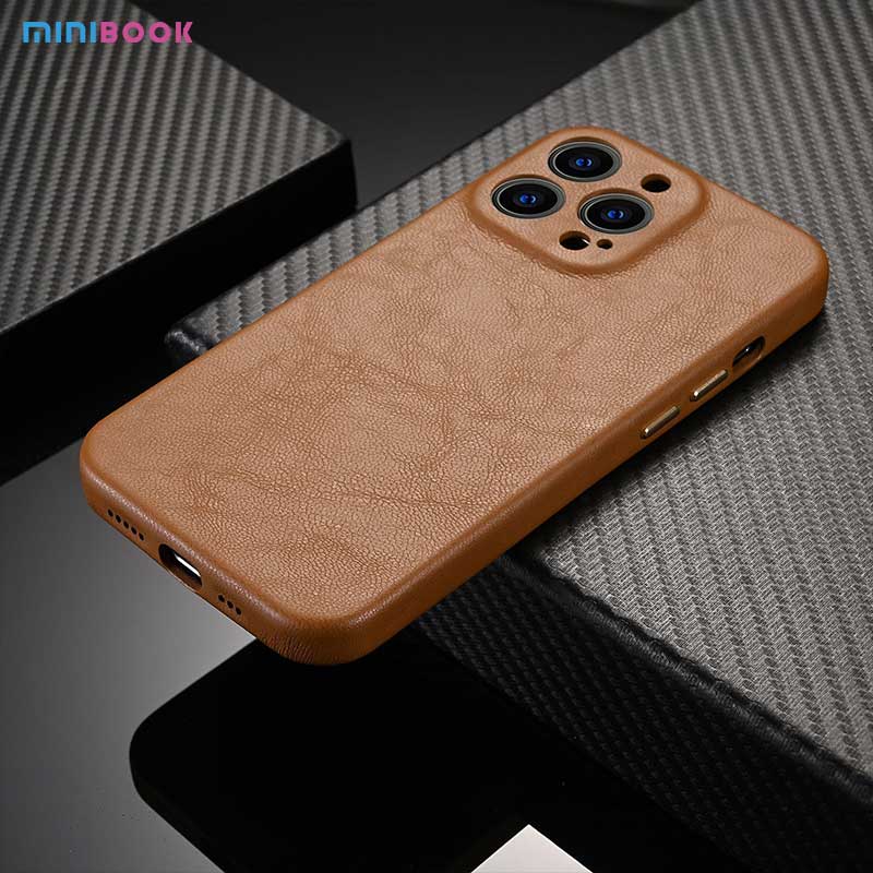 Compatible Shockproof Lens Protection PU Leather Case for iPhone 11/12/13/14 Pro Max