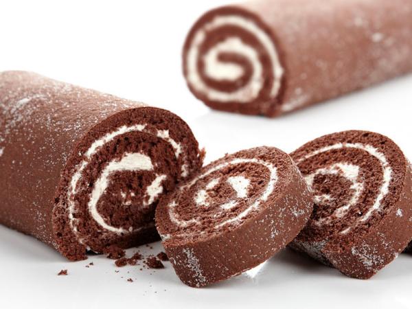 Commercial Swiss Roll Production Line , Cake Making Equipment For Jam Filled
